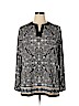 Susan Graver Black Long Sleeve Blouse Size XL - photo 1