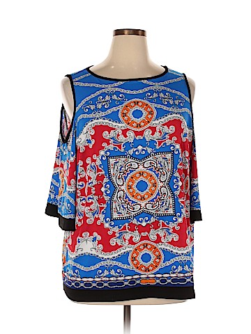 Susan Graver 3/4 Sleeve Blouse (view 1)