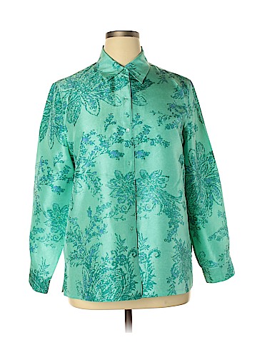 clothes Long Sleeve Silk Top (view 1)