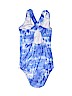 Unbranded 100% Polyester Blue One Piece Swimsuit Size 14 - photo 2