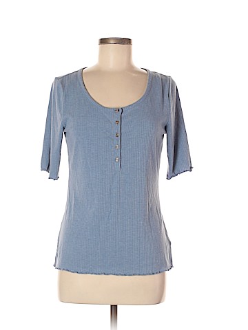 a.n.a. A New Approach Short Sleeve Henley (view 1)