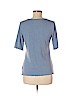 a.n.a. A New Approach Blue Short Sleeve Henley Size M - photo 2