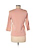 St. John's Bay 100% Cotton Pink 3/4 Sleeve T-Shirt Size M (petite) - photo 2