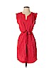 Amanda Uprichard 100% Polyester Red Casual Dress Size P (petite) - photo 1