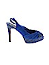White House Black Market Blue Heels Size 7 1/2 - photo 1