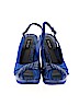 White House Black Market Blue Heels Size 7 1/2 - photo 2