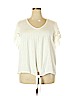 Maurices White Short Sleeve Top Size 24 (3) - photo 1