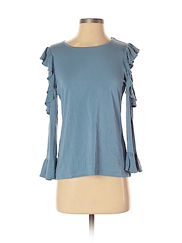 Karl Lagerfeld Paris Long Sleeve Top (view 1)