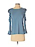 Karl Lagerfeld Paris Blue Long Sleeve Top Size S (petite) - photo 1