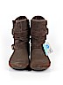 Crocs 100% Leather Solid Brown Boots Size 8 (wide) - photo 2