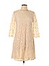 H&M 100% Polyester Tan Cocktail Dress Size M - photo 1