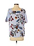 Ann Taylor LOFT Blue Short Sleeve Blouse Size M (petite) - photo 1