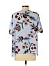 Ann Taylor LOFT Blue Short Sleeve Blouse Size M (petite) - photo 2