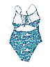 Cupshe 100% Polyester Teal One Piece Swimsuit Size XL - photo 2