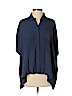 Diane von Furstenberg Exclusively for Coop Barneys New York Blue Short Sleeve Blouse Size S - photo 1