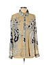 NY Collection 100% Polyester Tan Long Sleeve Blouse Size XL - photo 1