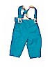 Assorted Brands 100% Cotton Teal Overalls Size 0-3 mo - photo 1