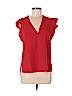 Zara Red Short Sleeve Blouse Size S - photo 1