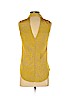 Jessica Simpson 100% Polyester Yellow Sleeveless Blouse Size S - photo 2
