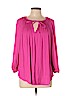 Jennifer Lopez 100% Polyester Pink 3/4 Sleeve Blouse Size 0X - photo 1