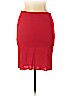 Yigal Azrouël New York 100% Rayon Red Casual Skirt Size Med (2) - photo 2
