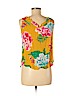 Old Navy 100% Rayon Yellow Short Sleeve Blouse Size M - photo 2
