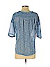 Ann Taylor LOFT 100% Polyester Blue Short Sleeve Blouse Size S (petite) - photo 2