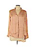 H&M 100% Polyester Tan Long Sleeve Blouse Size 10 - photo 1