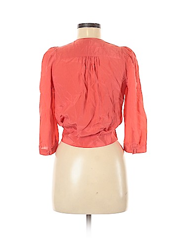 Madewell 3/4 Sleeve Silk Top (view 2)
