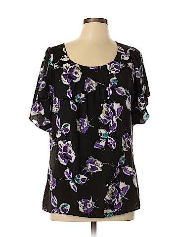 Ann Taylor LOFT Outlet Short Sleeve Blouse (view 1)