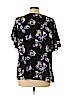 Ann Taylor LOFT Outlet 100% Polyester Black Short Sleeve Blouse Size L - photo 2