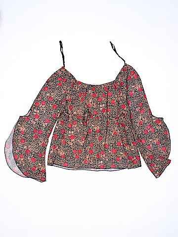 Amy Byer Long Sleeve Blouse (view 2)