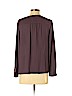 Ann Taylor LOFT 100% Polyester Purple Long Sleeve Blouse Size S (petite) - photo 2