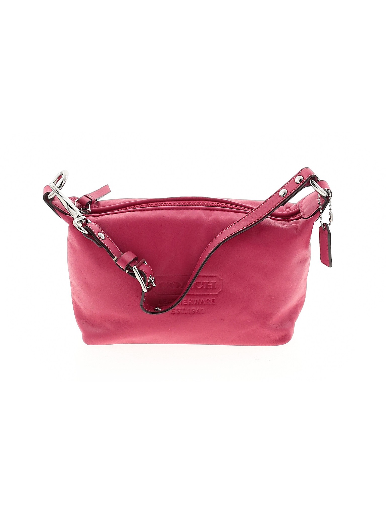 pink coach shoulder purse