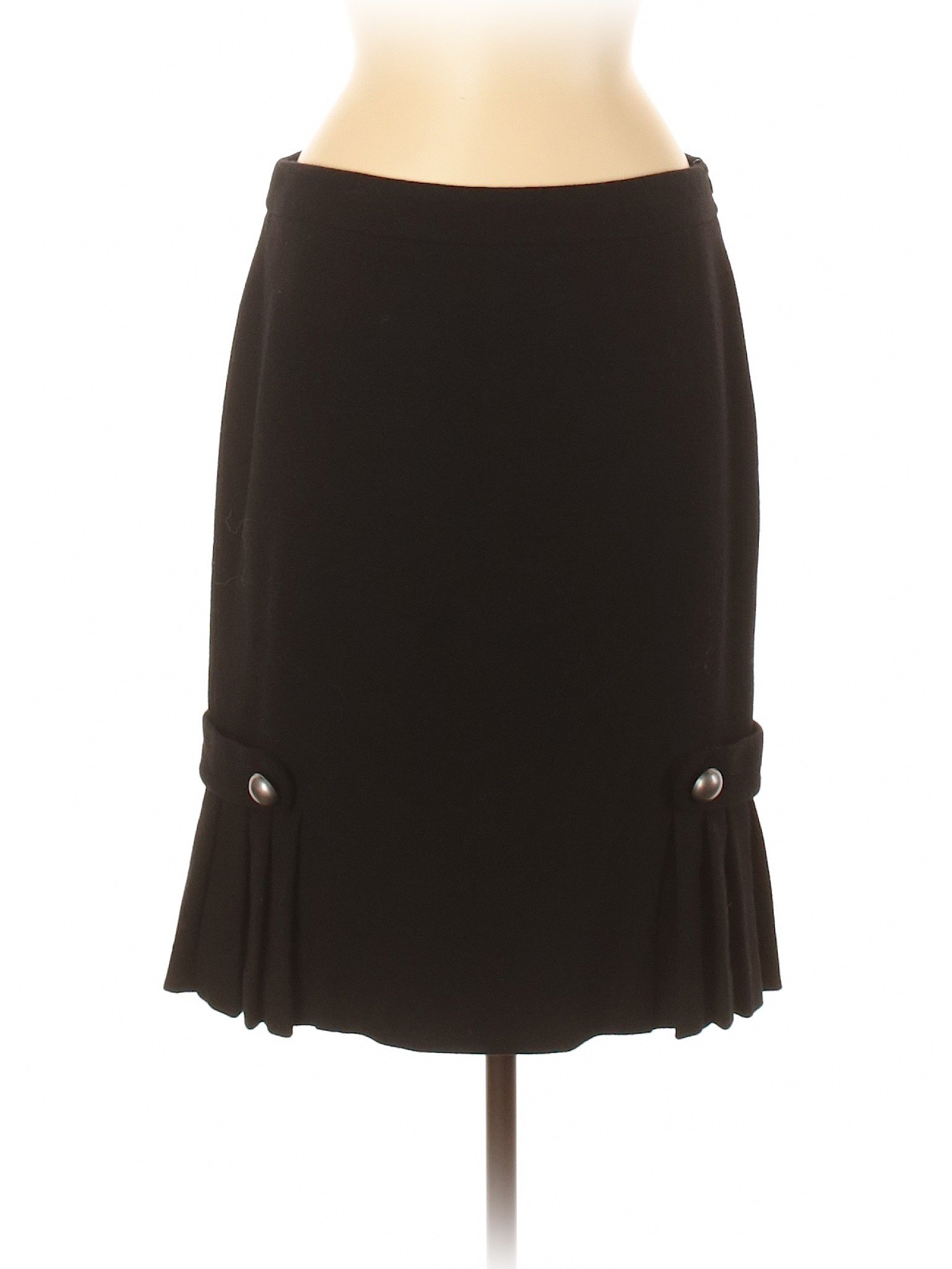 Banana Republic Women Black Wool Skirt 6 | eBay