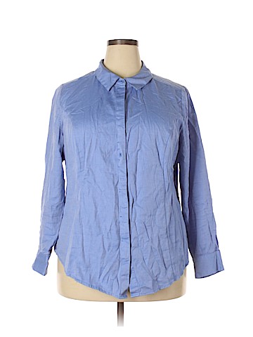 Lane Bryant Long Sleeve Button-Down Shirt (view 1)