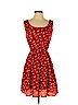 SM Wardrobe 100% Polyester Red Casual Dress Size S - photo 1