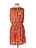 Lauren by Ralph Lauren 100% Polyester Orange Casual Dress Size 8 (petite) - photo 1