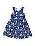 H&M 100% Cotton Print Blue Dress Size 6 - photo 1
