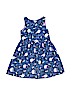 H&M 100% Cotton Print Blue Dress Size 6 - photo 2