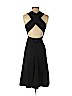 White House Black Market 100% Polyester Black Cocktail Dress Size 0 - photo 2