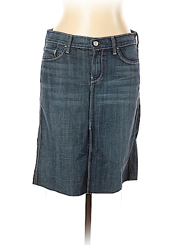 Alaïa X 7 For All Mankind Denim Skirt (view 1)