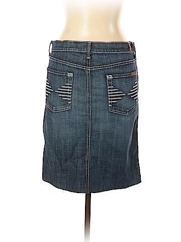 Alaïa X 7 For All Mankind Denim Skirt (view 2)
