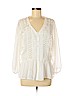 Meadow Rue 100% Polyester Ivory 3/4 Sleeve Blouse Size M - photo 1