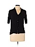 Assorted Brands 100% Rayon Black 3/4 Sleeve Button-Down Shirt Size XL - photo 1