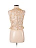 Carmen Marc Valvo Tan Sleeveless Blouse Size 8 - photo 2