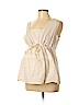 Motherhood 100% Cotton Ivory Sleeveless Blouse Size L - photo 1