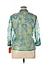 Ruby Rd. Blue 3/4 Sleeve Blouse Size 14 - photo 2