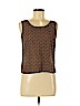 Emma James 100% Polyester Brown Sleeveless Blouse Size 6 (petite) - photo 1