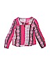 Justice 100% Rayon Pink Long Sleeve Blouse Size 10 - photo 1